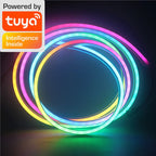 TUYA Neon LED Strip Lights 5V 72LEDs/M Silicone Neon Rope Light with Music Sync RGBIC Dreamcolor Chasing Strip Tape for Room