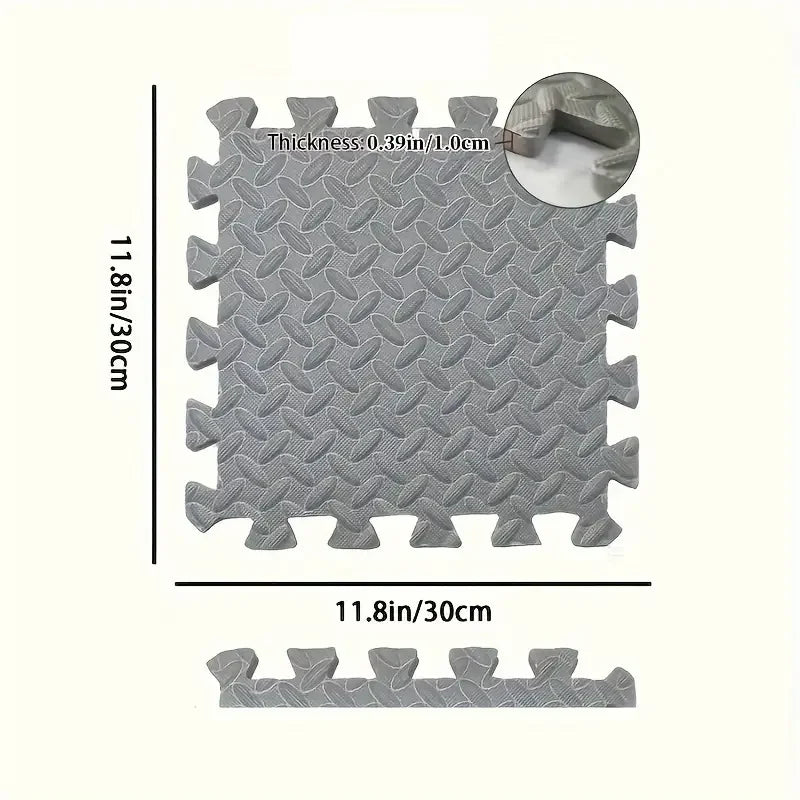 EVA FitTiles 30×30 – Conjunto de 16 Tapetes Antiderrapantes para Ginásio e Yoga