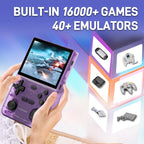 KINHANK Open Source K36 Retro Handheld Video Game Console with 16,000 Games Emulator for PS1/PSP/DC/N64/SS, 3.5-inch IPS Screen