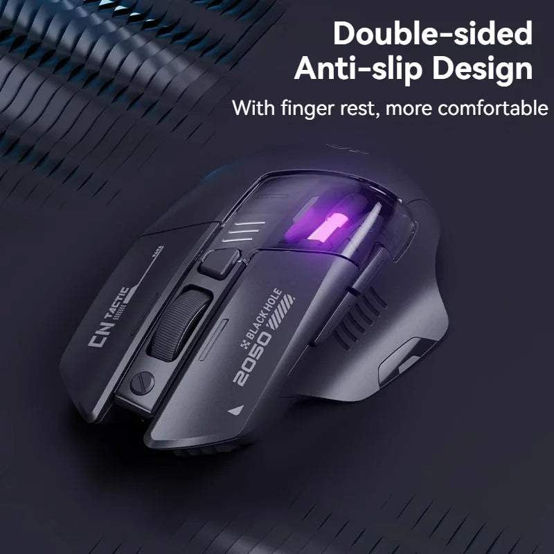 Inphic A9 Explorer V2 Three-mode Gaming Mouse Indicator DPI Adjustable Macro-driver Ergonomics 12000DPI 1000Hz return rate