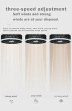 IRALAN Modern Fan light Portable And Adjustable Wireless USB Electric Fan Dual Mode Use For Home Office Travel Outdoor Camping