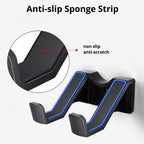 Wall Mounted Gamepad Holder for PS5/PS4/Xbox/Switch – 3 Pcs Black Controller Stand with Adhesive & Screws Gaming Accessories