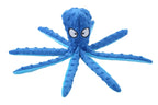 Dog Squeaky Toys Octopus - No Stuffing Crinkle Plush Dog Toys for Puppy Teething, Durable Interactive Dog Chew Toys for Small, M