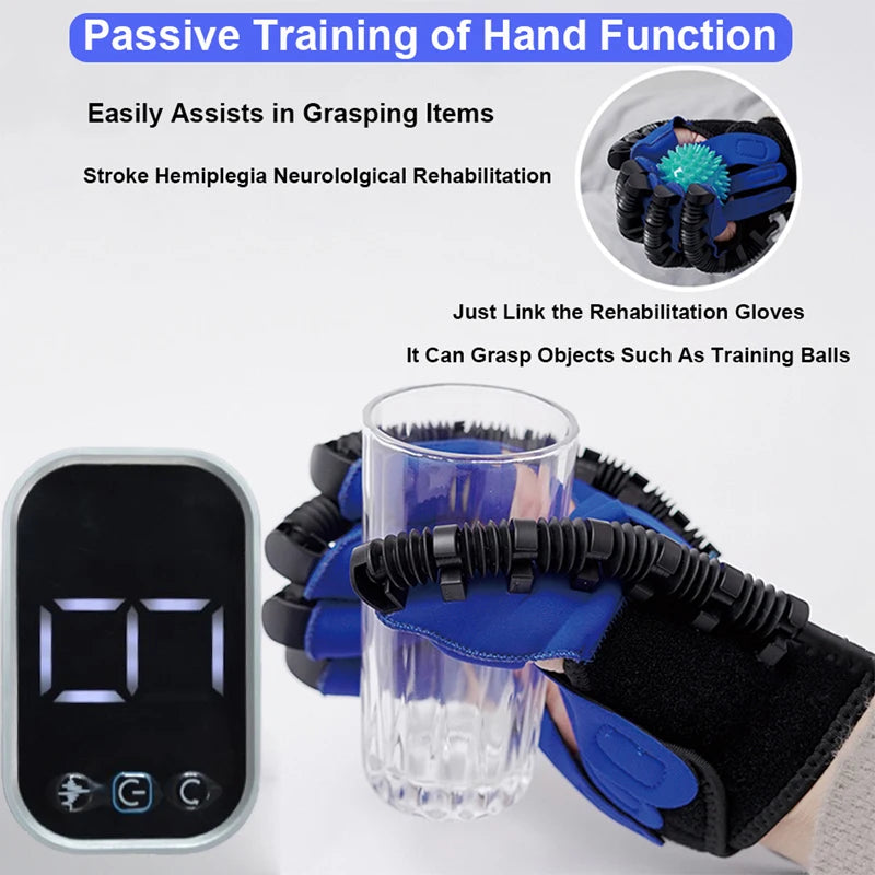 Smart Massage Gloves Robot Rehabilitation Gloves for Stroke Hemiplegia Hand Function Recovery Finger Trainer Hand Exercise