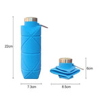 700ML Soft Water Bottle Flask Bucket Running Flask Gourde Running Silicone Water Bottle Soft Flask YDSH05