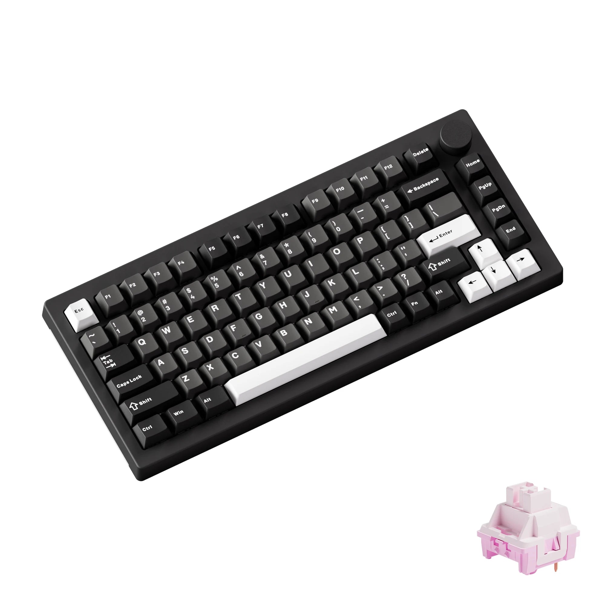AKKO 5075 X Veekos K75 Gaming Mechanical Keyboard Keyboard 75% RGB 3/5-Pin Hot Swap Wired Customized Keyboard with Knob Gasket