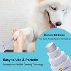 Dog Nail Grinder USB Rechargeable Electric Pet Paws Clipper & Trimmer Painless Paws Grooming Quiet 2-Speed ​​Dog Nail File