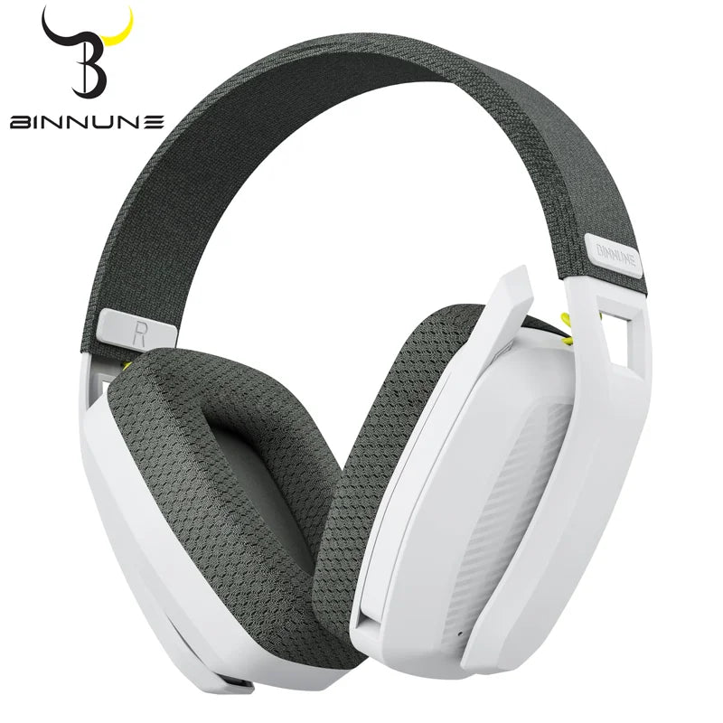 BINNUNE BW06 Bluetooth Gamer Headsets with Mic for PS5 PS4 PC Mac Playstation Wireless 2.4GHz Gaming Headphone with Mic