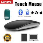 Lenovo Wireless Mouse Rechargeable Bluetooth 5.0 Silent Surface Touch Mice Ultra-thin Magic Mouse For Laptop Ipad Mac PC Macbook