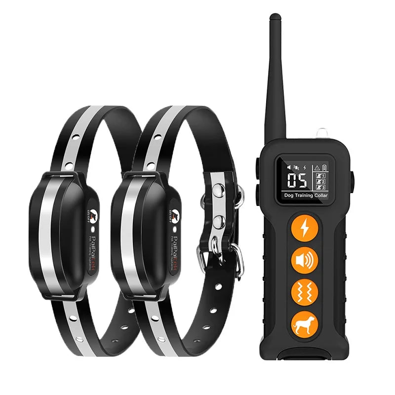 Dog Training Collar With 9 Different Sounds 1000M Electric Dog Anti Bark Collar 433HZ Universal Waterproof Rechargeable Collar