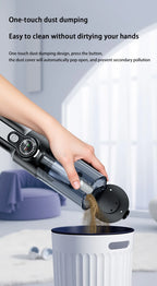 Cordless car vacuum cleaner, one-button dust removal, high-power portable vacuum cleaner, large suction mini vacuum cleaner.