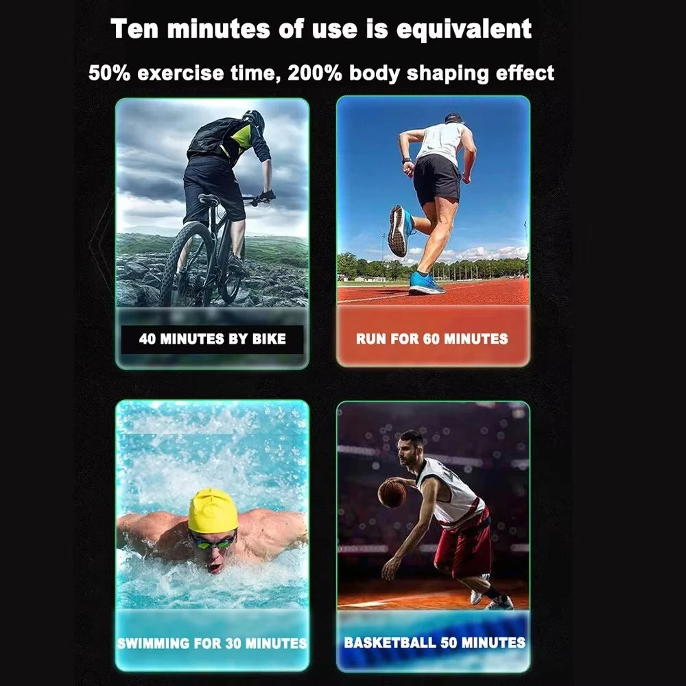 CorePulse EMS – Cinto Eletrónico Recarregável para Treino Abdominal e Massagem Muscular