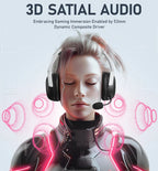 Picun G3 — Headset Gaming Wireless 5.4/2.4 GHz com Mic e 65 h