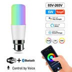 Lâmpada Smart RGB Wi‑Fi Tuya Compatível com Alexa e Google Home