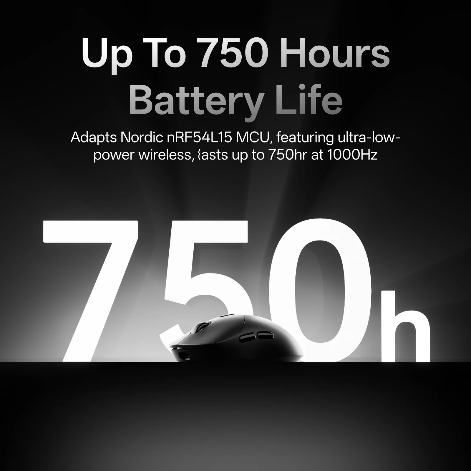 Rapoo VT2 Wireless Gaming Mouse True 8K Wireless Polling Rate Esports Grade 53g Lightweight 26000DPI Up to 500 Hr Battery Life