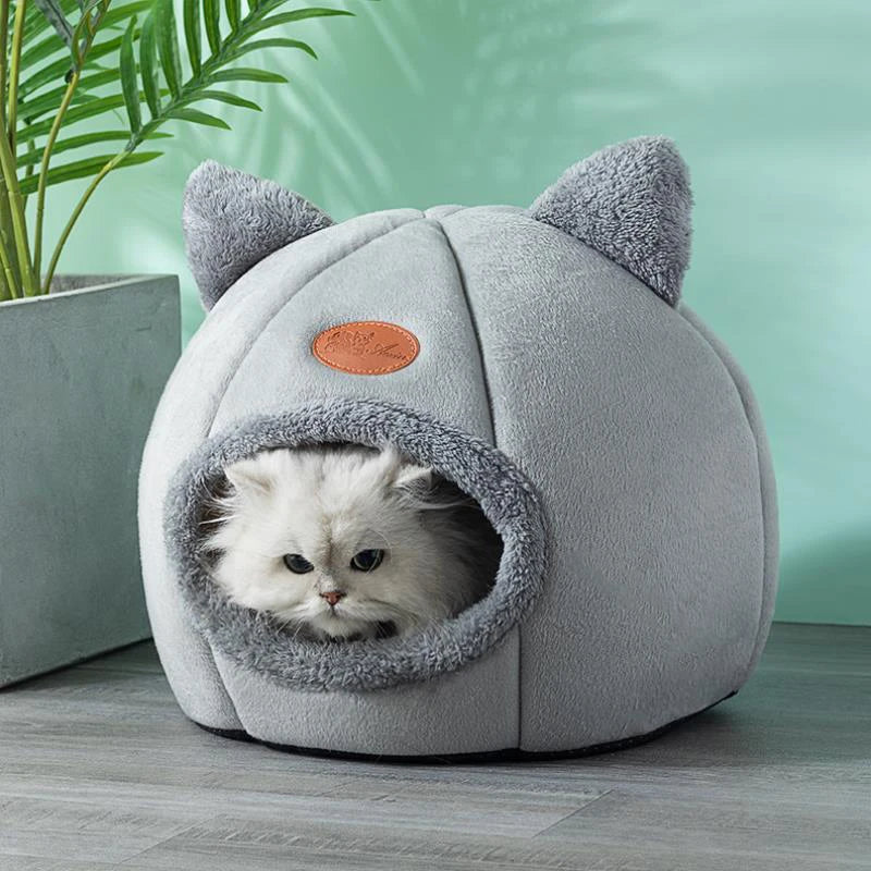 Cave Sleep Cat Bed Comfort In Winter Cats Mat Basket Small Dog House Pets Tent Cozy Beds For Cat Nest Indoor Pet Cat Accessories