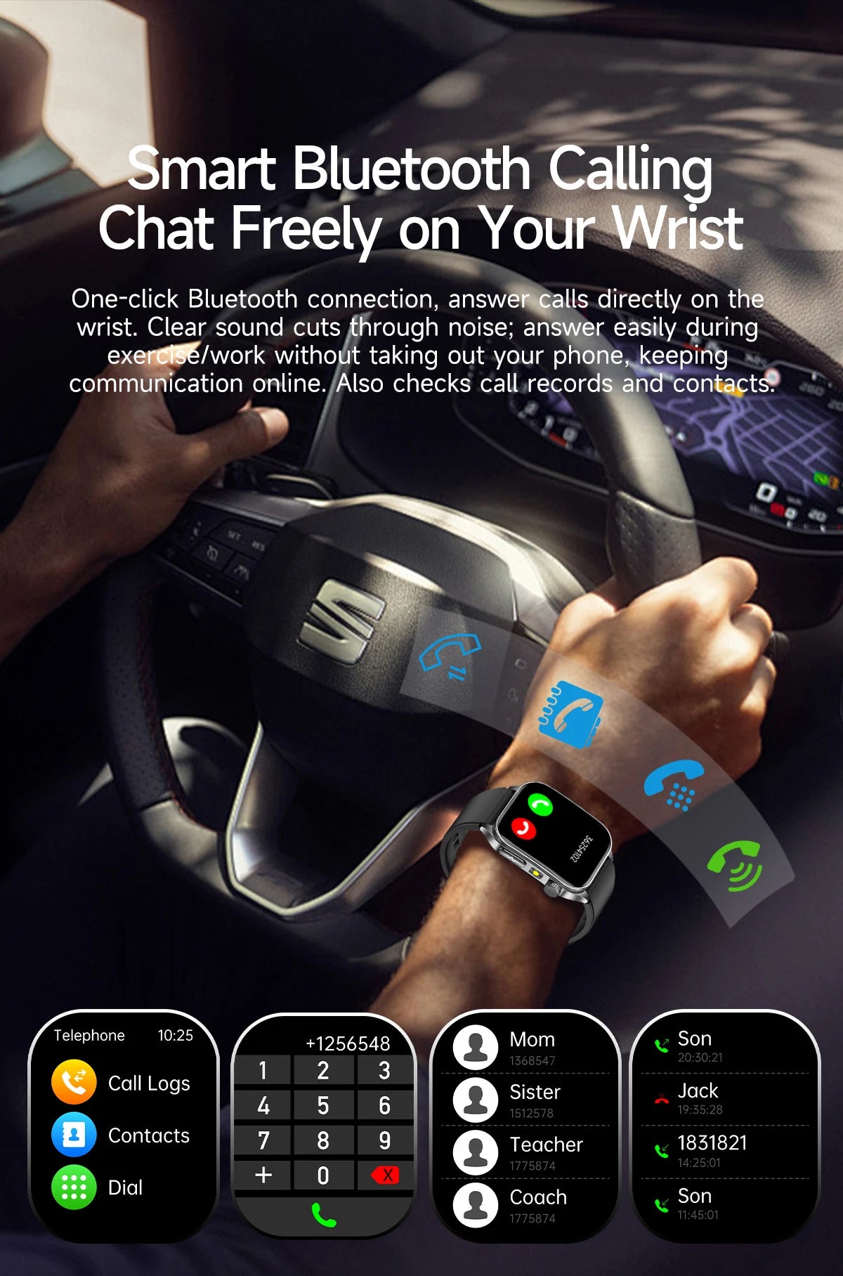 Smartwatch Saúde 2026 – Laser Inteligente, Diagnóstico Completo e Estilo Masculino