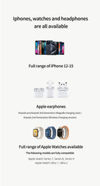 3-in-1 Magnetic Wireless Charger for iPhone 16 15 14 13 12, Fast Charging Station for Apple Watch 10 9 8 7 6 5 4, AirPods 2 3 Pro