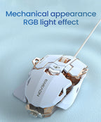 EWEADN G5 USB Wired Gaming Mouse Silent or audible optional, Buttons Macro Function Keys, for desktop, laptop, computer, school