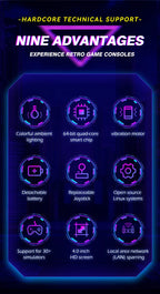 Open Source XF40V Retro Handheld Game Console 4.0 Inch 720x720 IPS Screen Portable Hand Held Retro Video Gaming Player