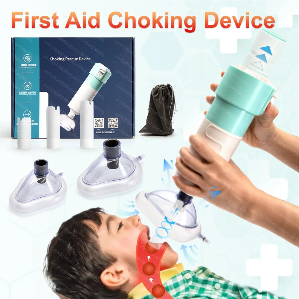Anti Choking Automatic Device Life Saving Suction Emergency Anti Asphyxia Mask First Aid Kit Adults & Children Home Rescue