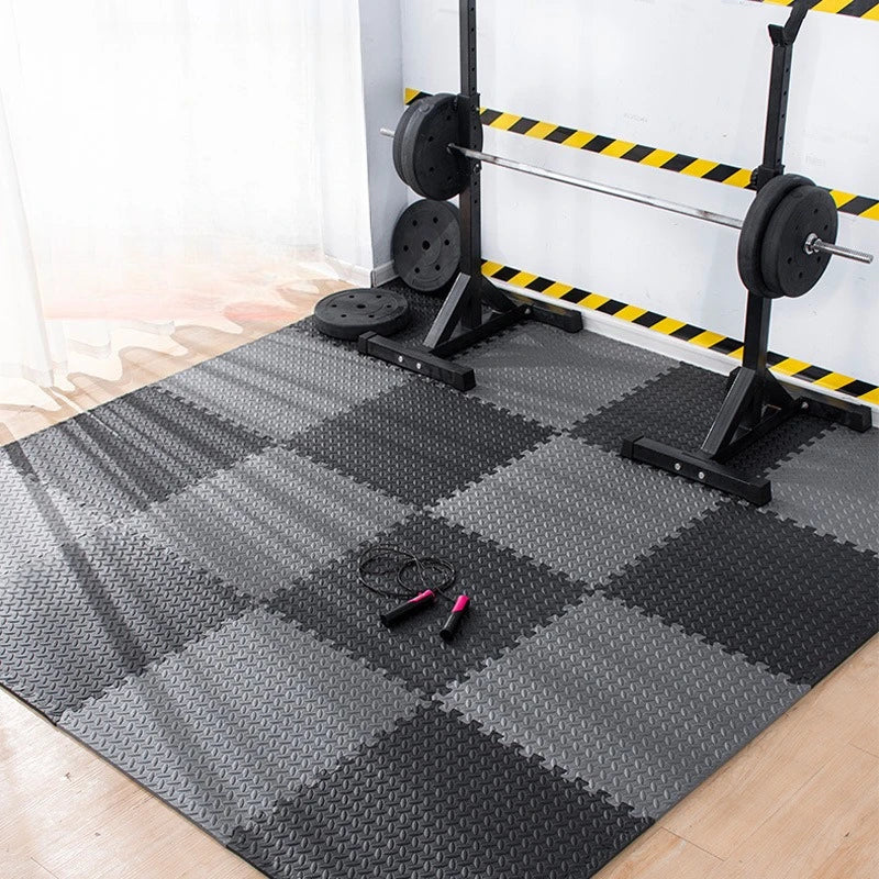 EVA FitTiles 30×30 – Conjunto de 16 Tapetes Antiderrapantes para Ginásio e Yoga