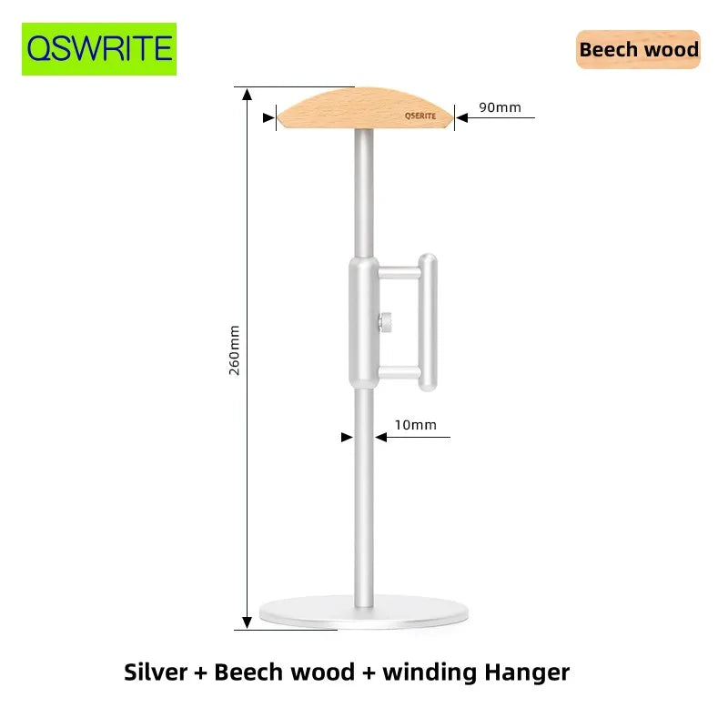 Walnut wood headphone holder minimalist earphone storage rack Solid wood headphone hanger earphone holder