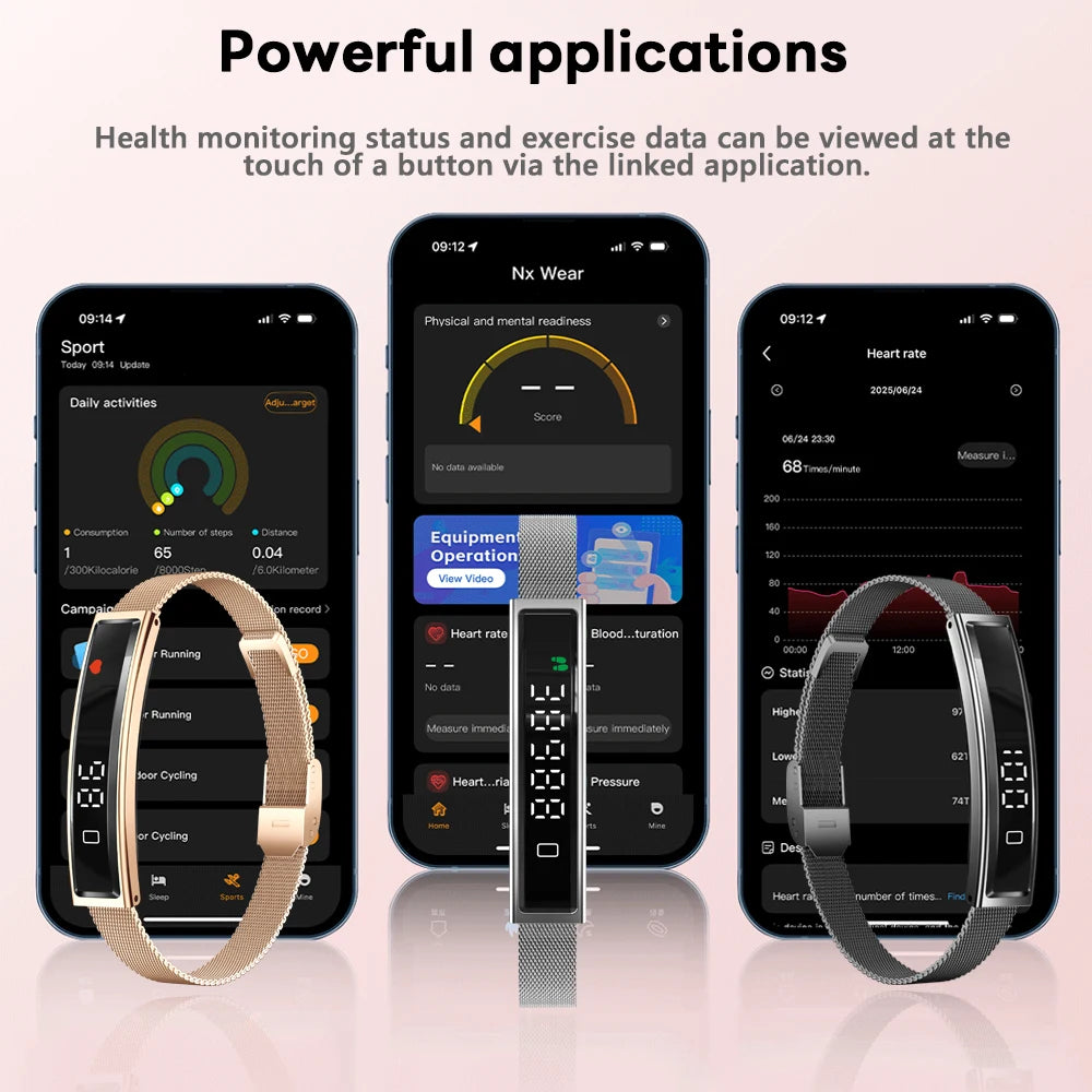 Pulseira Inteligente Feminina – Estilo, Fitness e Resistência à Água