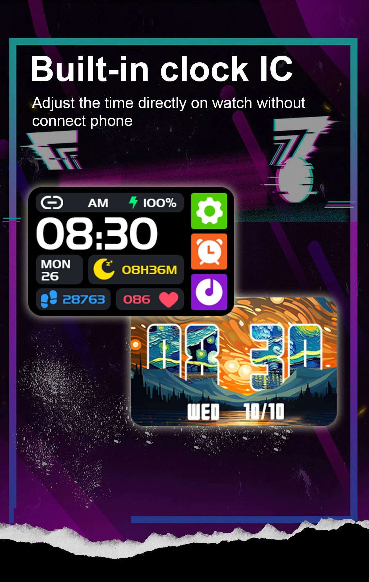 SENBONO Smart Band – Saúde Completa, Desporto e Conectividade Android/iOS