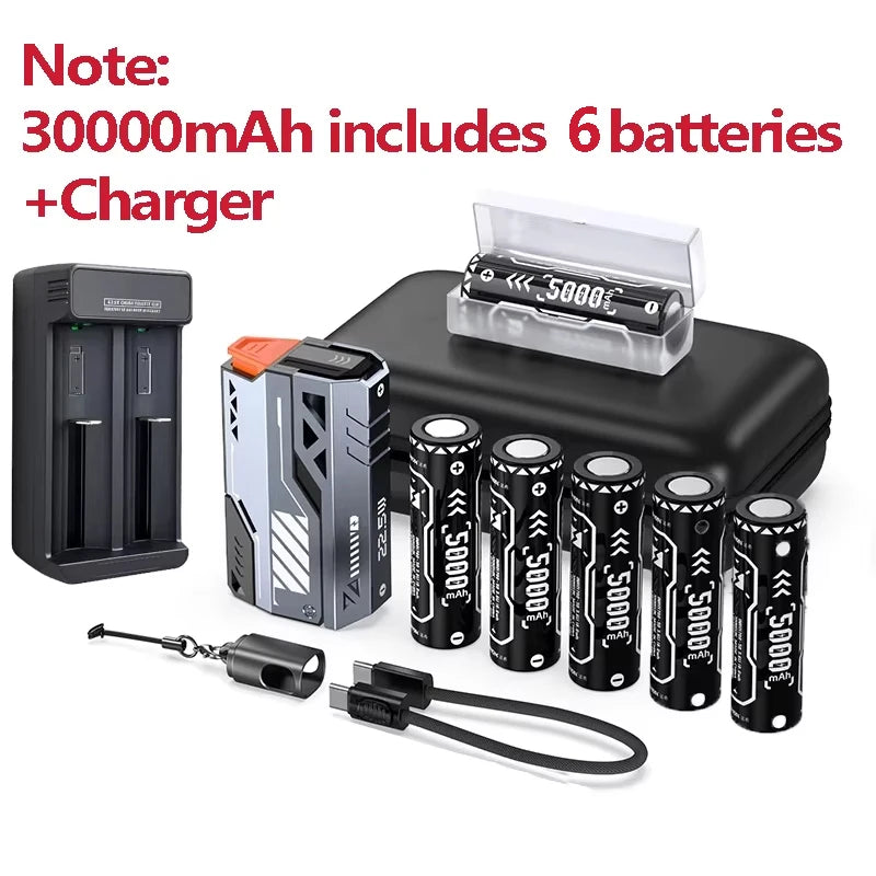 Power Bank 10000–50000mAh — Bateria Removível 22.5W Carga Rápida