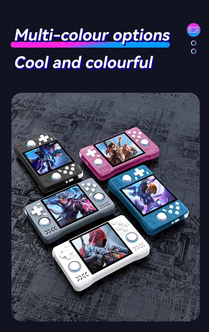 XF40H Retro Handheld Game Console Linux 4.0'' IPS Screen Supports 5G WiFi Glowing Rocker Portable Pocket Video 2 Player Gift