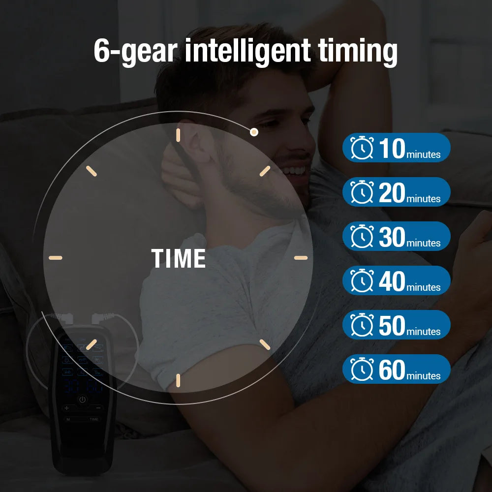 Ems Electric Muscle Stimulator Therapy High-Frequency Tens Muscle Stimulator Physiotherapy Pulse Body Massager Slimming Machine