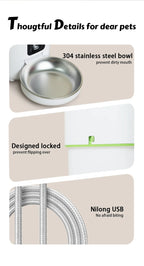 1080P HD Camera Automatic Cat Feeder with 5G WiFi Tuya Pet Cat Smart Food Kibble Dispenser Auto Feeder for Cats Dog Accessories