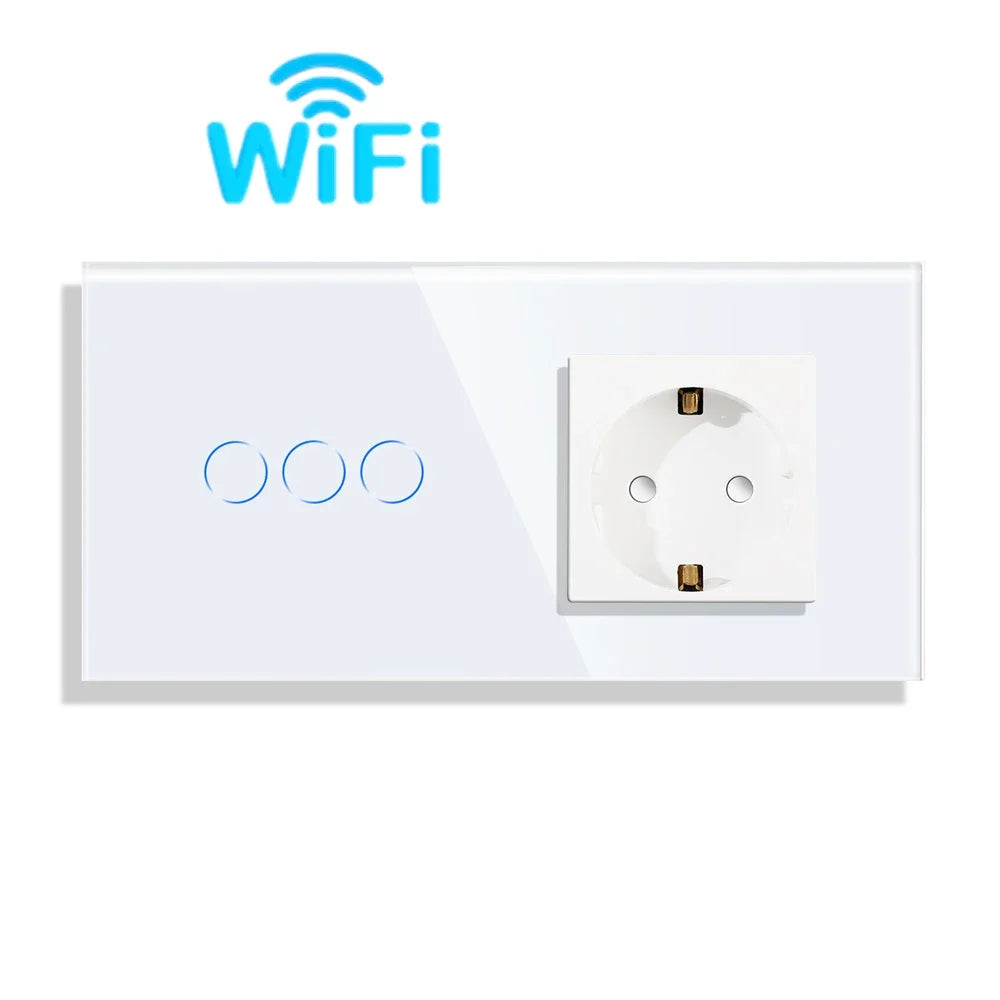 Bingoelec Tuya Smart Stair Switch — 2‑Way + Tomada WiFi com USB‑C