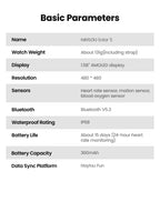 HAYLOU Solar 5 – Performance, Saúde e Ecrã AMOLED