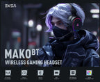 OneOdio EKSA MaKo BT — Headset Gaming 2.4 GHz/Bluetooth com Mic e 20 ms