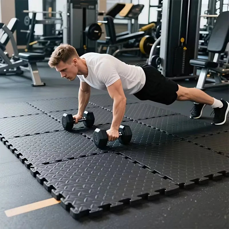 EVA FitTiles 30×30 – Conjunto de 16 Tapetes Antiderrapantes para Ginásio e Yoga