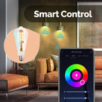 MOES Tuya ST64 Smart Bulb — LED RGB 2700–6500K WiFi Alexa