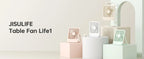 Ventoinha JISULIFE de Mesa — USB, 4 Velocidades, Ultra Silenciosa e Portátil