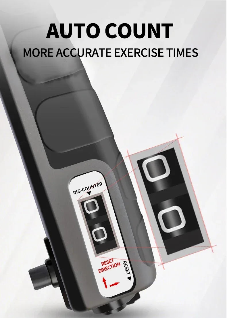 Kit de Fortalecimento de Mãos — Ajustável com Contador, Mola R‑Type e Treinador de Dedos