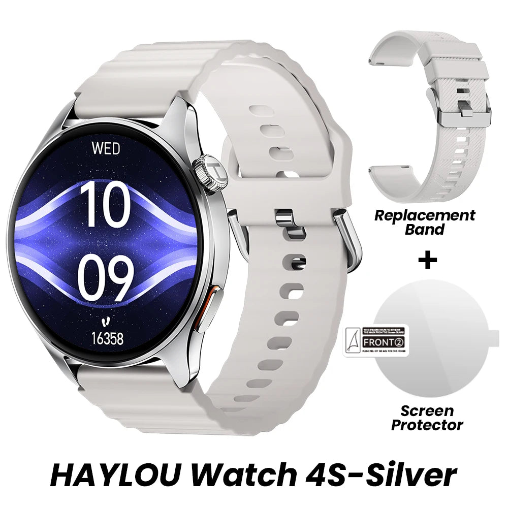 HAYLOU Watch 4S – AMOLED HD, GPS Avançado e Performance Desportiva