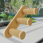 Cat Window Perch Hammock with Suction Cups, Solid Wood Window Mount Cat Bed, Indoor Cat Space Capsule Pet Nest