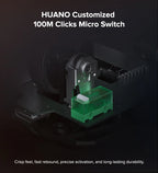 KYSONA Uranus PRO Wireless Gaming Mouse Ergonomic Mouse PAW3395 54g 8KHz Polling Rate 26000DPI For Right Big Hand PC Gamer