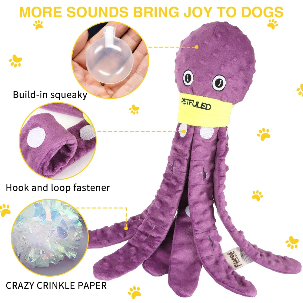 Valentine's Day Dog Enrichment Toys, Octopus Dog Toys, Dog Snuffle Toy, Helps Pets Eat Slowly, Dog Puzzle Game Interactive Toy