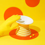 Ceramic Cat and Dog Bowls, Anti-Tip Pet Food Dishes Elevated base design protects cats' necks, suitable for small dogs and cats