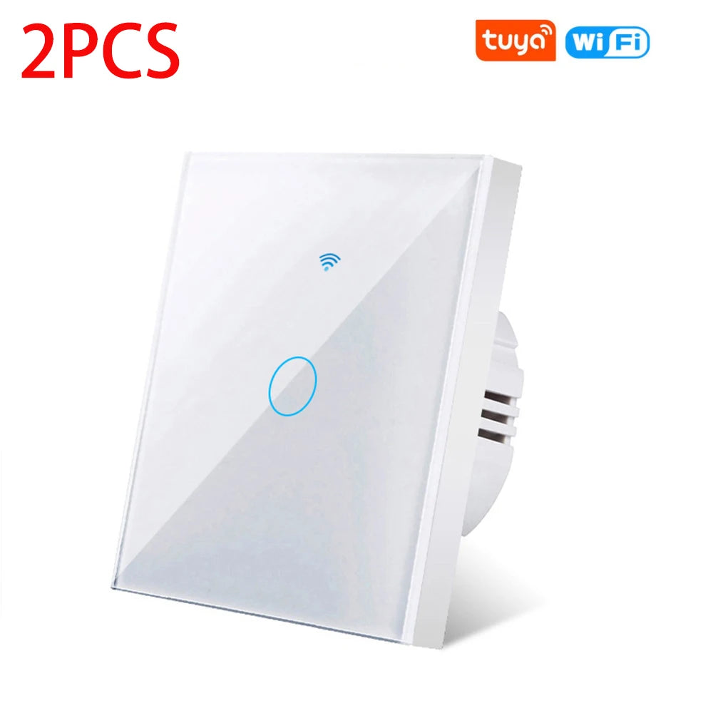 AXUS WiFi Touch Switch — Smart RF433 Sem Neutro Tuya Alexa