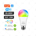 Tuya Smart Bulb Zigbee/WiFi/Bluetooth — E27/E14/GU10 RGBCW Regulável Alexa