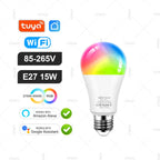 Tuya Smart Bulb Zigbee/WiFi/Bluetooth — E27/E14/GU10 RGBCW Regulável Alexa