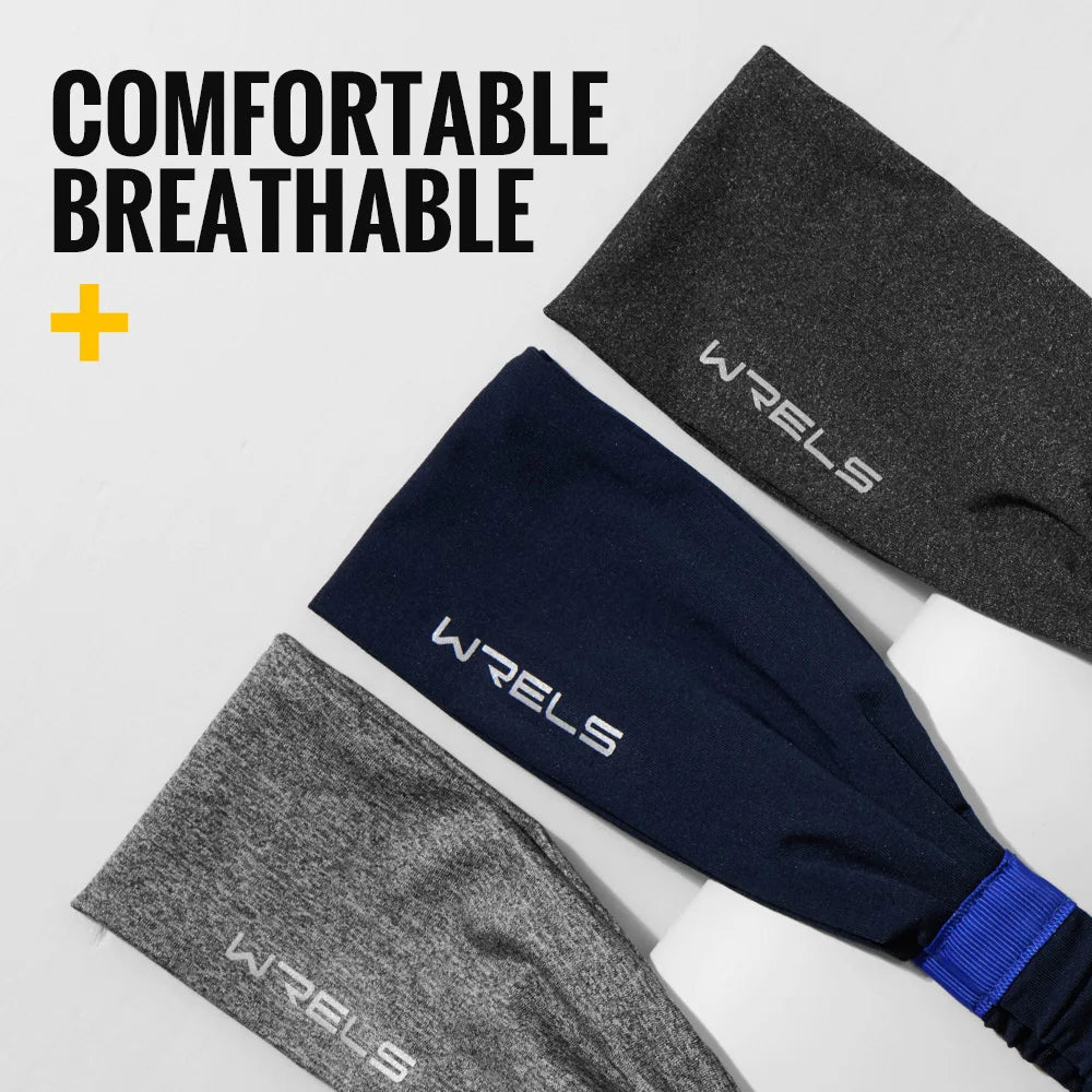WRELS SweatBand Set – Faixas Desportivas Antiderrapantes e Antissuor (1/2/3 pcs)