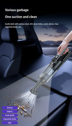 Cordless car vacuum cleaner, one-button dust removal, high-power portable vacuum cleaner, large suction mini vacuum cleaner.